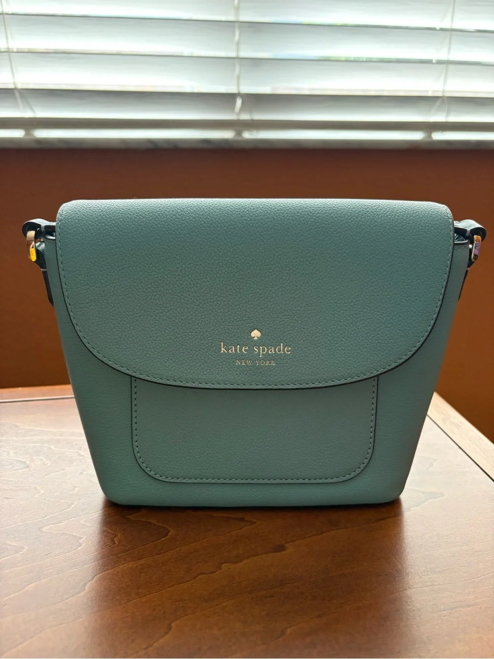 kate spade Teal Pebbled Leather Crossbody Bag